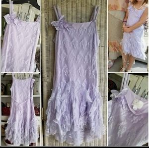 Biscotti Lavender Lilac Lace Dress. Size 10.